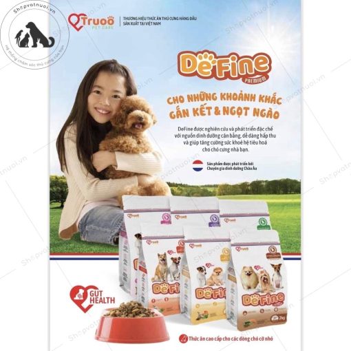 Thức Ăn Hạt Cho Chó Trưởng Thành Phát Triển Trí Não Giúp Da Khoẻ Và Lông Mượt Vị Cá Hồi DeFine Truoo Pet Care - Ảnh 10