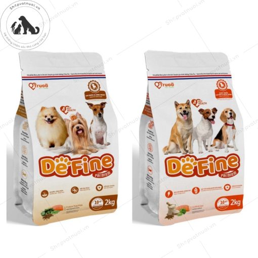 Thức Ăn Hạt Cho Chó Trưởng Thành Phát Triển Trí Não Giúp Da Khoẻ Và Lông Mượt Vị Cá Hồi DeFine Truoo Pet Care - Ảnh 2