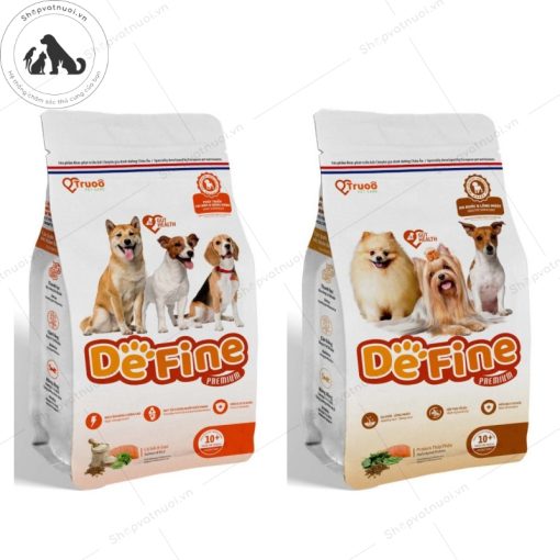 Thức Ăn Hạt Cho Chó Trưởng Thành Phát Triển Trí Não Giúp Da Khoẻ Và Lông Mượt Vị Cá Hồi DeFine Truoo Pet Care - Ảnh 3