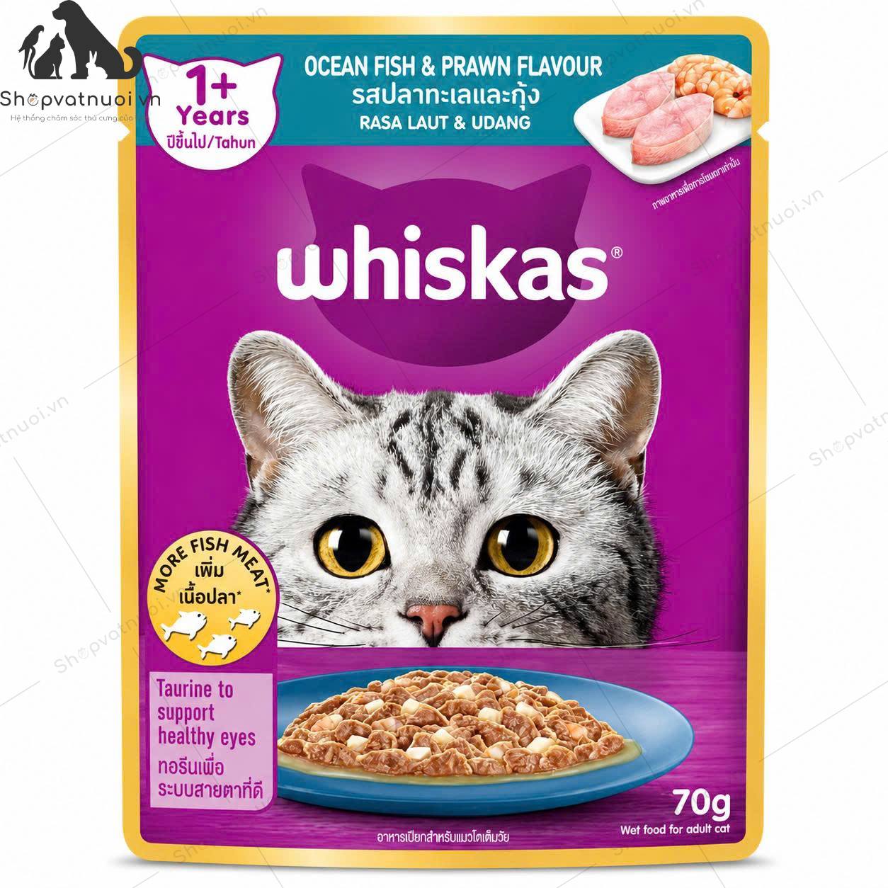 Pate Cho Mèo Whiskas Gói 80g - Ảnh 20