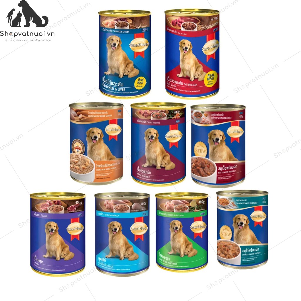 Pate Lon Cho Chó Smartheart 400g