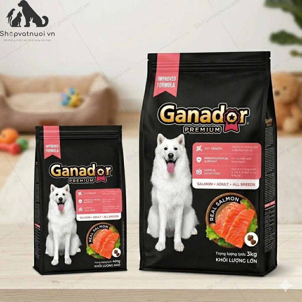 Thức Ăn Hạt Khô Cho Chó Ganador Vị Cá Hồi - Ảnh 3
