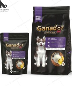 Thức Ăn Hạt Khô Chó Con Sữa Và DHA Cho Tất Cả Các Giống Puppy Ganador