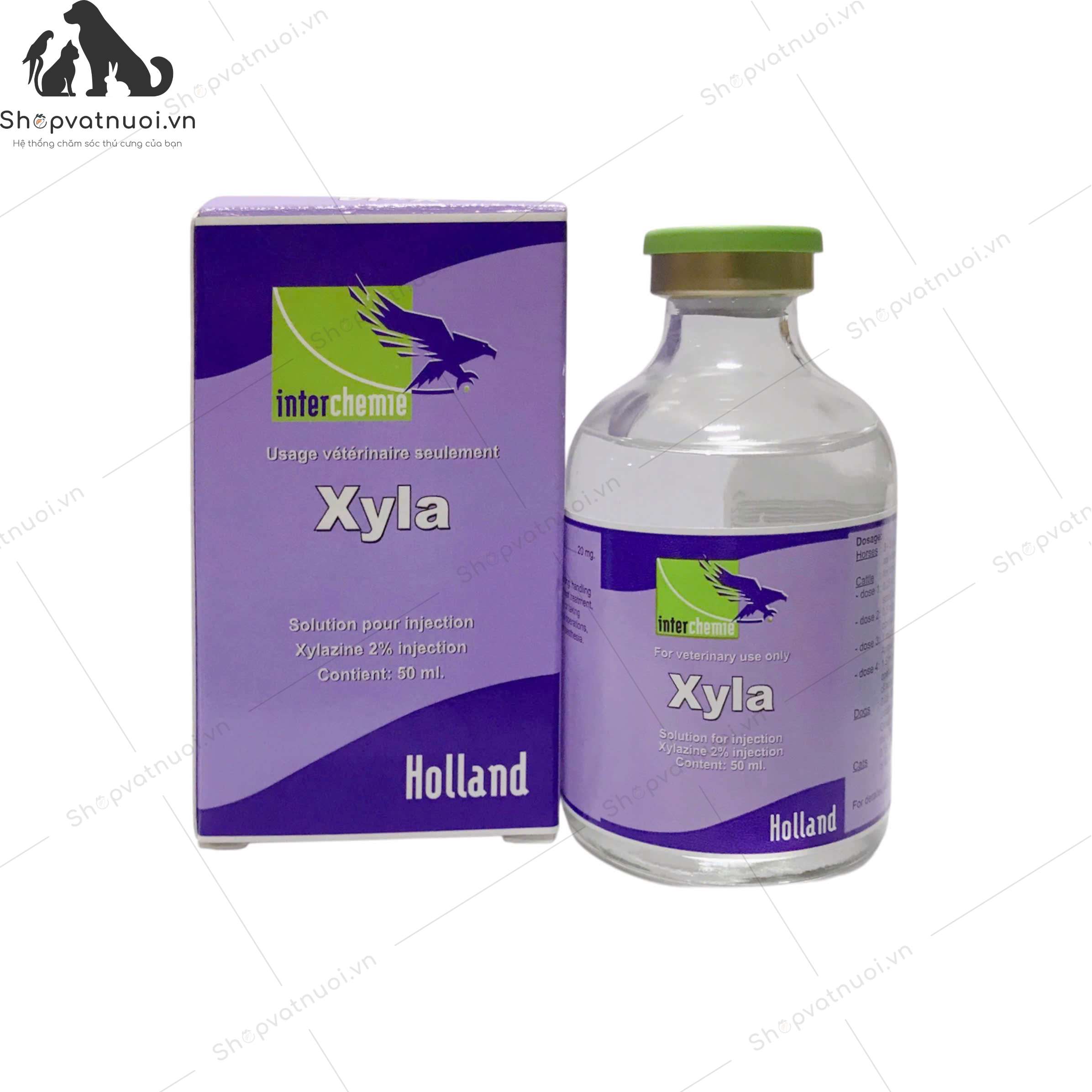 Dung Dịch Tiêm Hỗ Trợ An Thần Cho Chó Mèo Gia Súc Gia Cầm Xyla 50ml