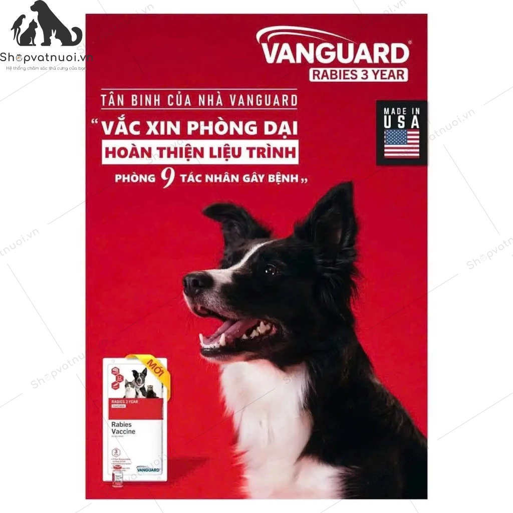 Vaccine Mỹ Phòng Dại Zoetis Vanguard Rabies 3 Year - Ảnh 2