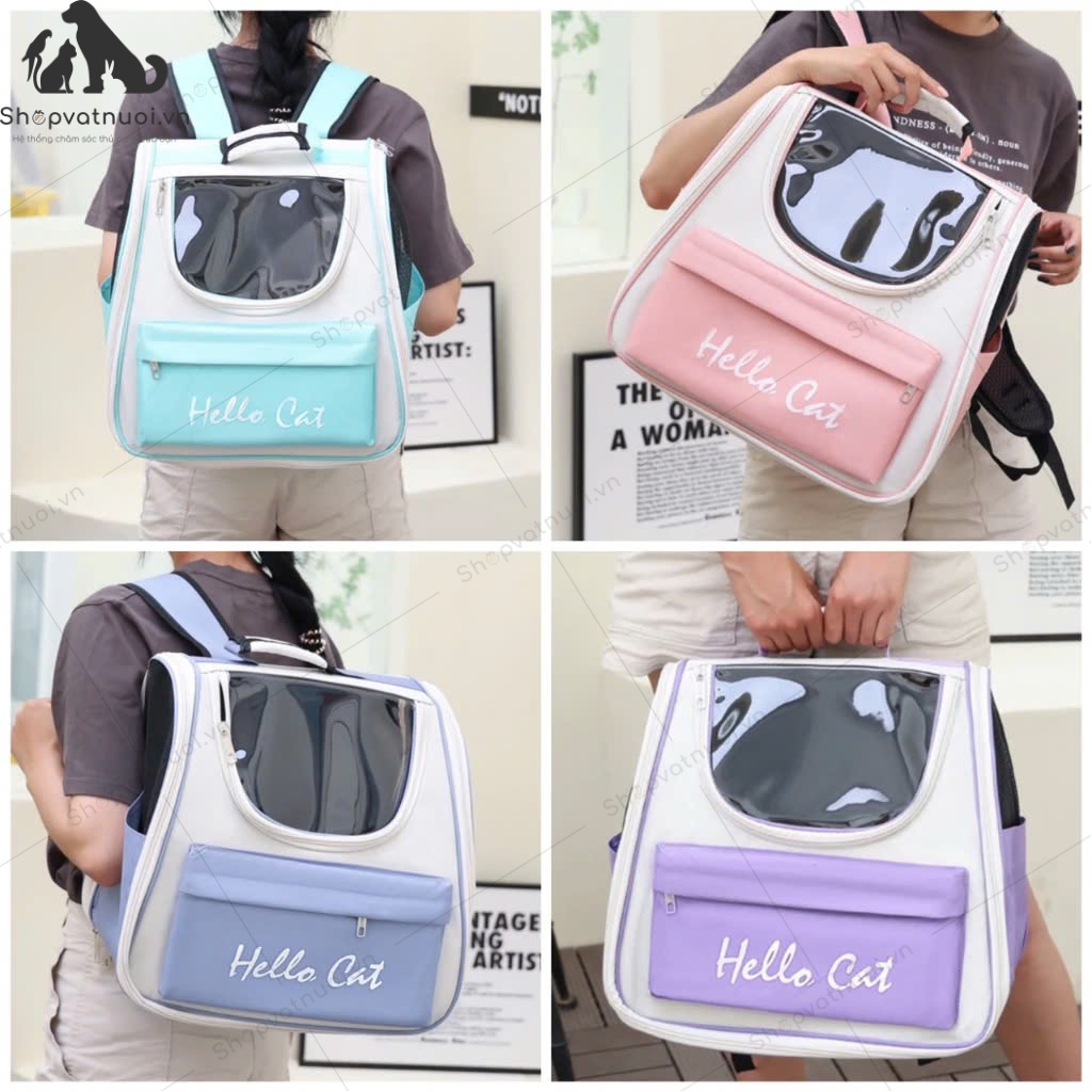 Ba Lô Vận Chuyển Chó Mèo Hello Cat LVC023