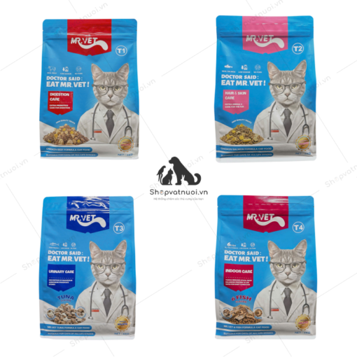 Thức Ăn Hạt Cho Mèo Mr.Vet 1kg
