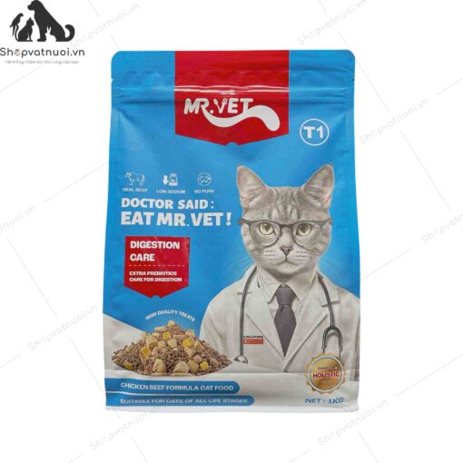 Thức Ăn Hạt Cho Mèo Mr.Vet 1kg - Ảnh 2