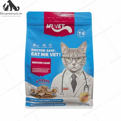 Thức Ăn Hạt Cho Mèo Mr.Vet 1kg - Ảnh 5