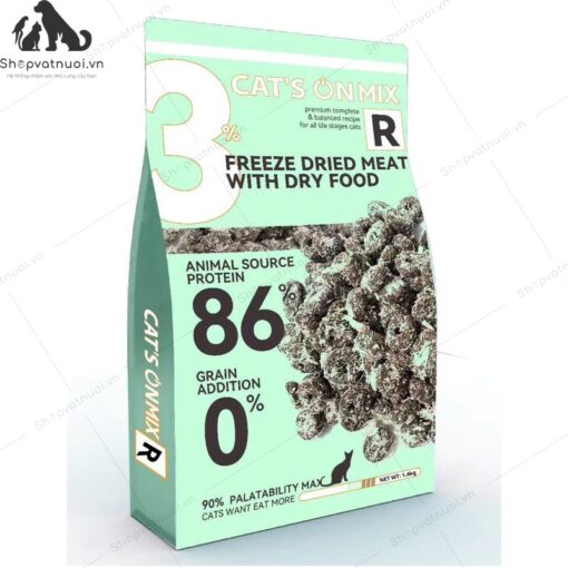 Thức Ăn Hạt Cho Mèo Mix Topping Thịt Sấy Khô Cats On Mix - Ảnh 3