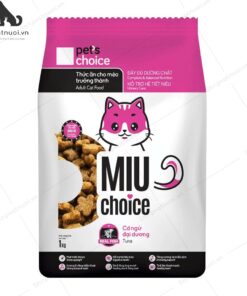 Thức Ăn Hạt Cho Mèo Trưởng Thành Miu Choice Pet’s Choice 1kg