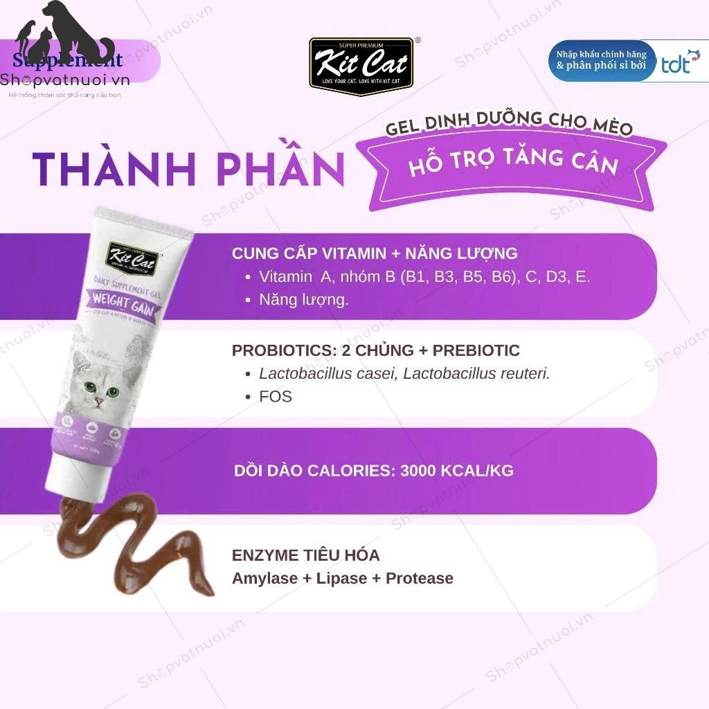 Gel Dinh Dưỡng Cho Mèo Kit Cat 120g - Ảnh 15