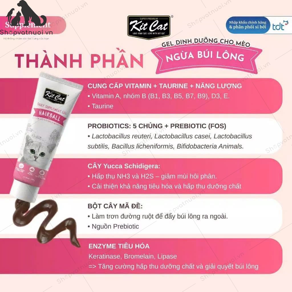 Gel Dinh Dưỡng Cho Mèo Kit Cat 120g - Ảnh 11
