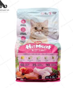 Thức Ăn Hạt Cho Mèo Mọi Lứa Tuổi Mix Topping Hi Meat Kitchen Flavor 1.3kg