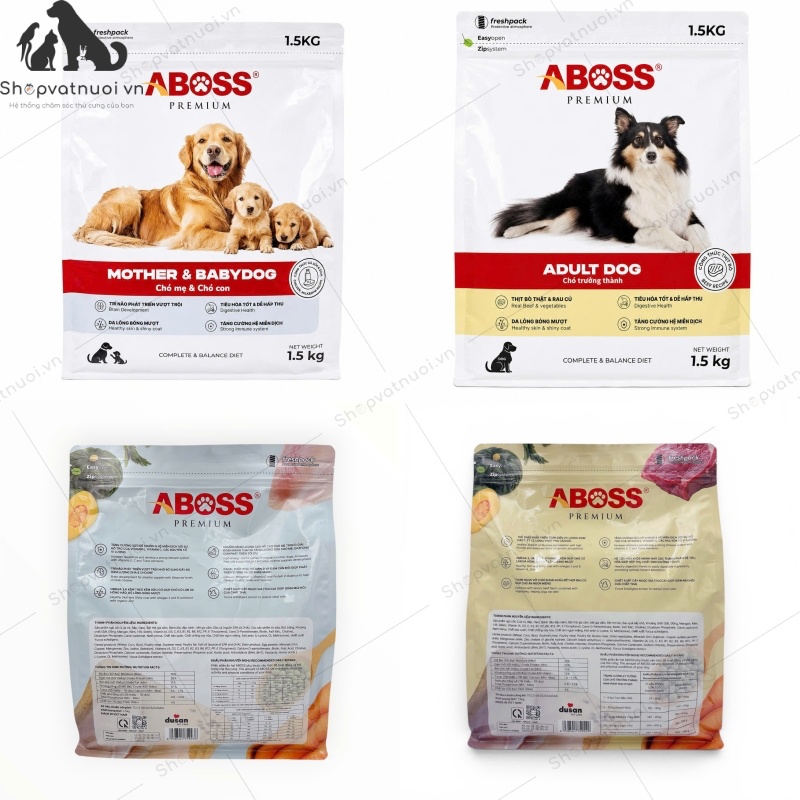 Thức Ăn Hạt Cho Chó Premium Aboss