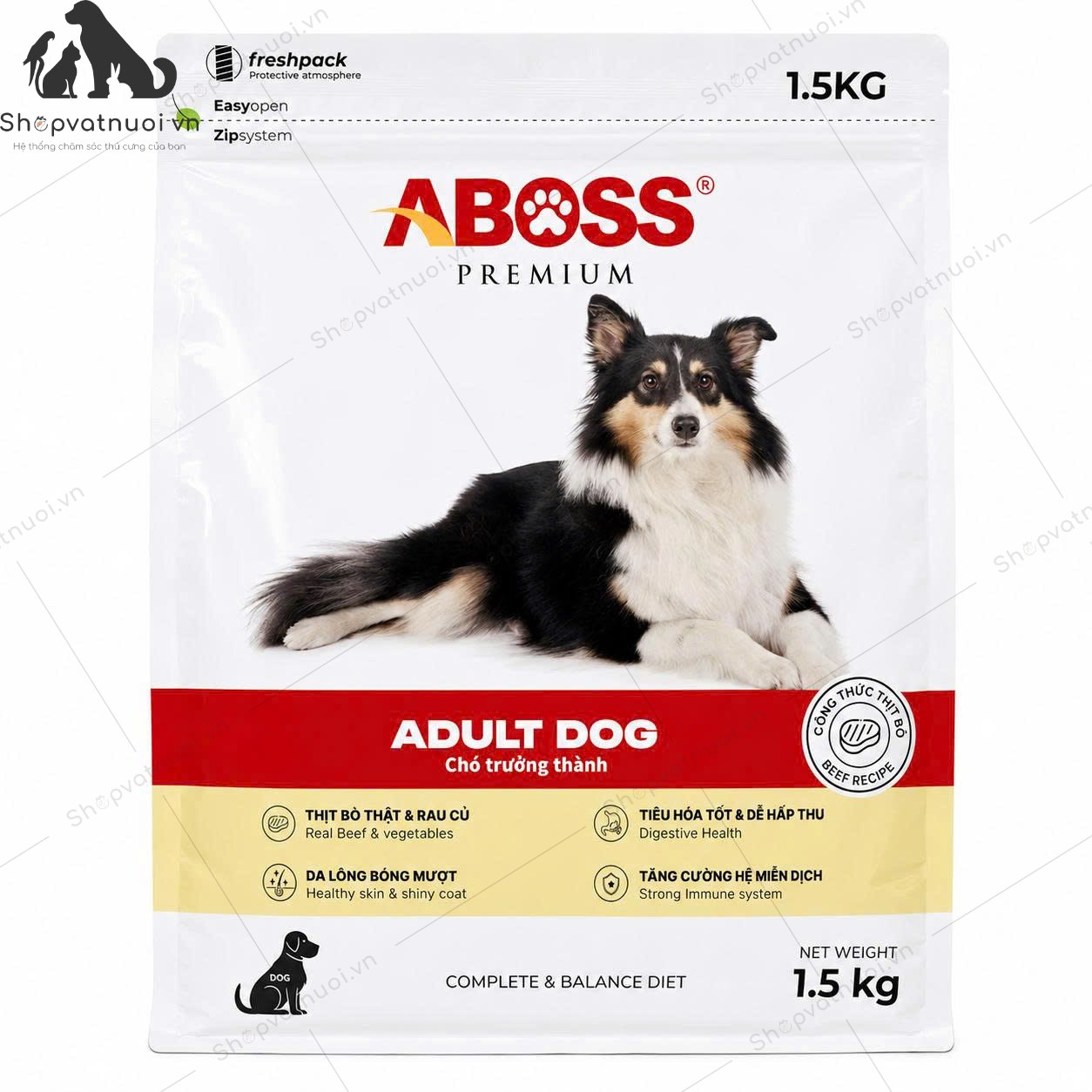 Thức Ăn Hạt Cho Chó Premium Aboss - Ảnh 4