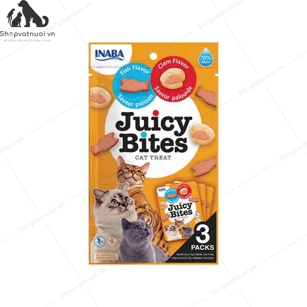 Snack Bánh Thưởng Mềm Cho Mèo Inaba Juicy Bites - Ảnh 3