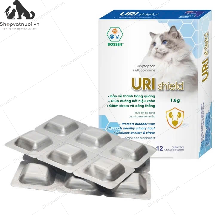 Viên Nhai Bảo Vệ Bàng Quang Tiết Niệu Cho Mèo Uri Shield Bossen - Ảnh 3
