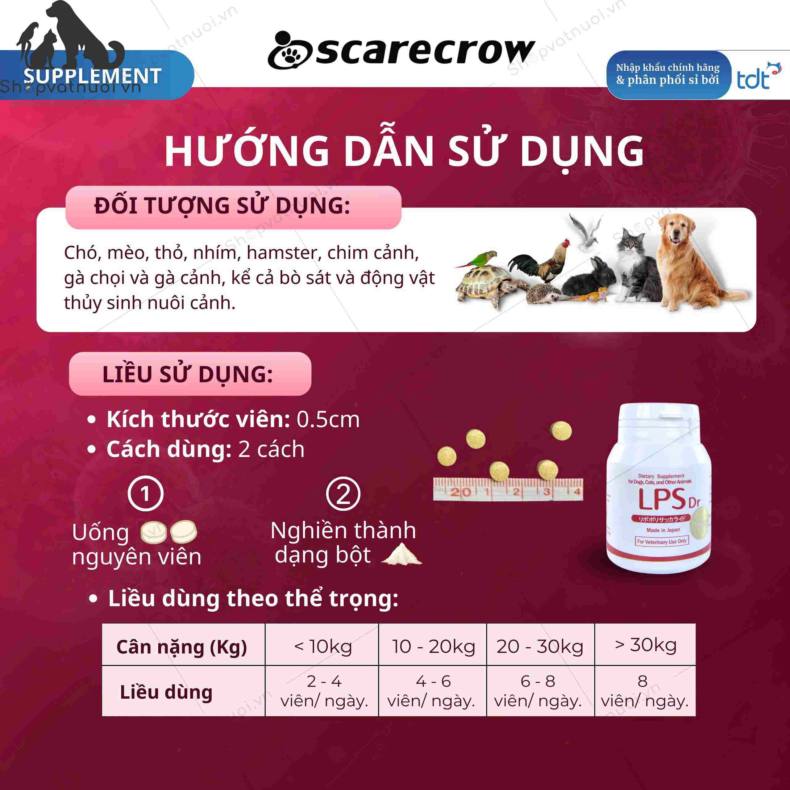 Tăng Cường Miễn Dịch Giảm Ngứa Nổi Mẩn Kích Mọc Lông LPS Dr Super TDT Nhật Bản - Ảnh 8
