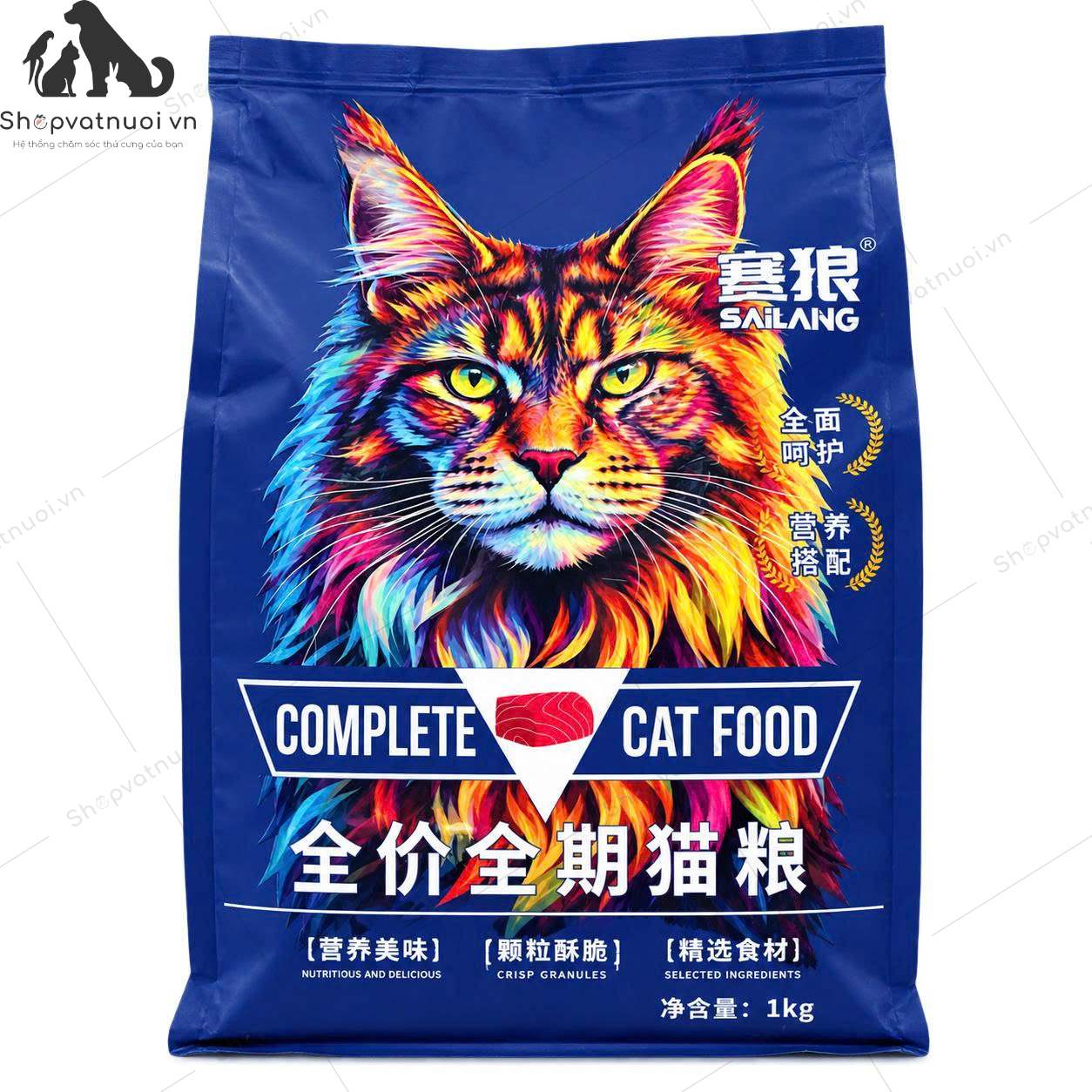 Thức Ăn Hạt Mix Topping Cho Mèo Sai Lang