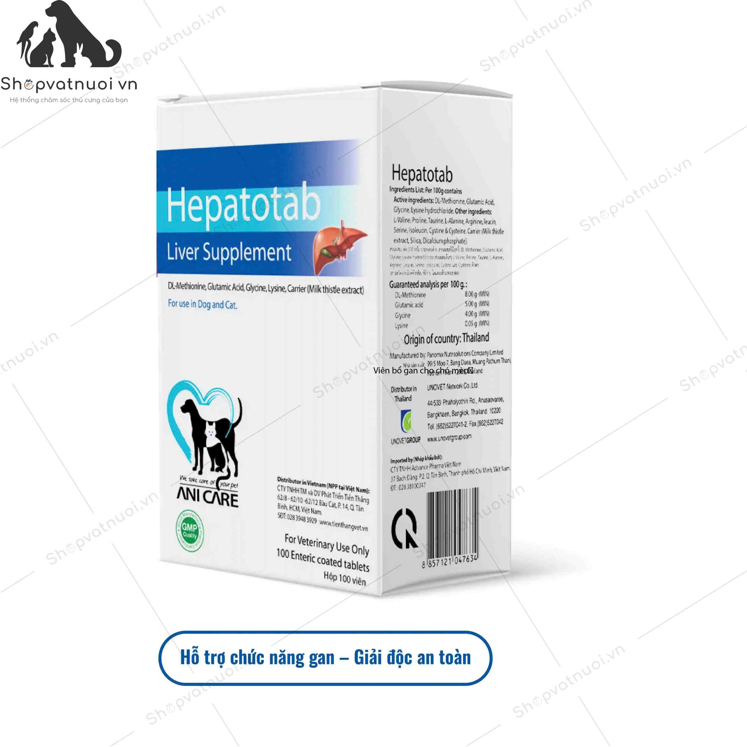 Viên Bổ Gan Cho Chó Mèo Hepatotab TSD - Ảnh 3