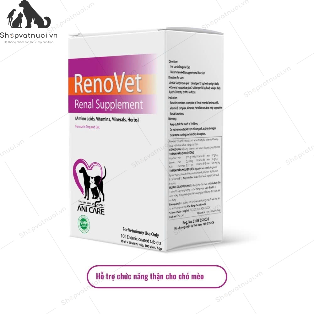 Viên Bổ Thận Cho Chó Mèo RenoVet TSD - Ảnh 3