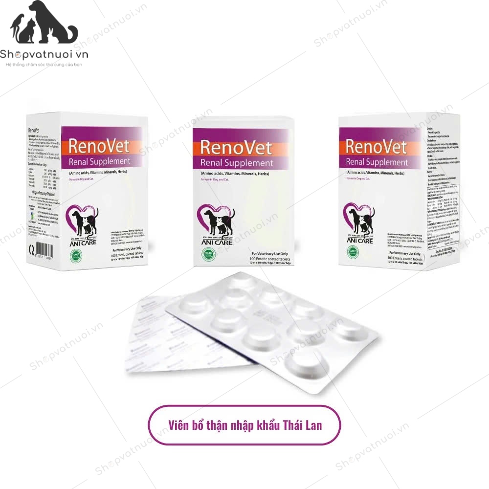 Viên Bổ Thận Cho Chó Mèo RenoVet TSD