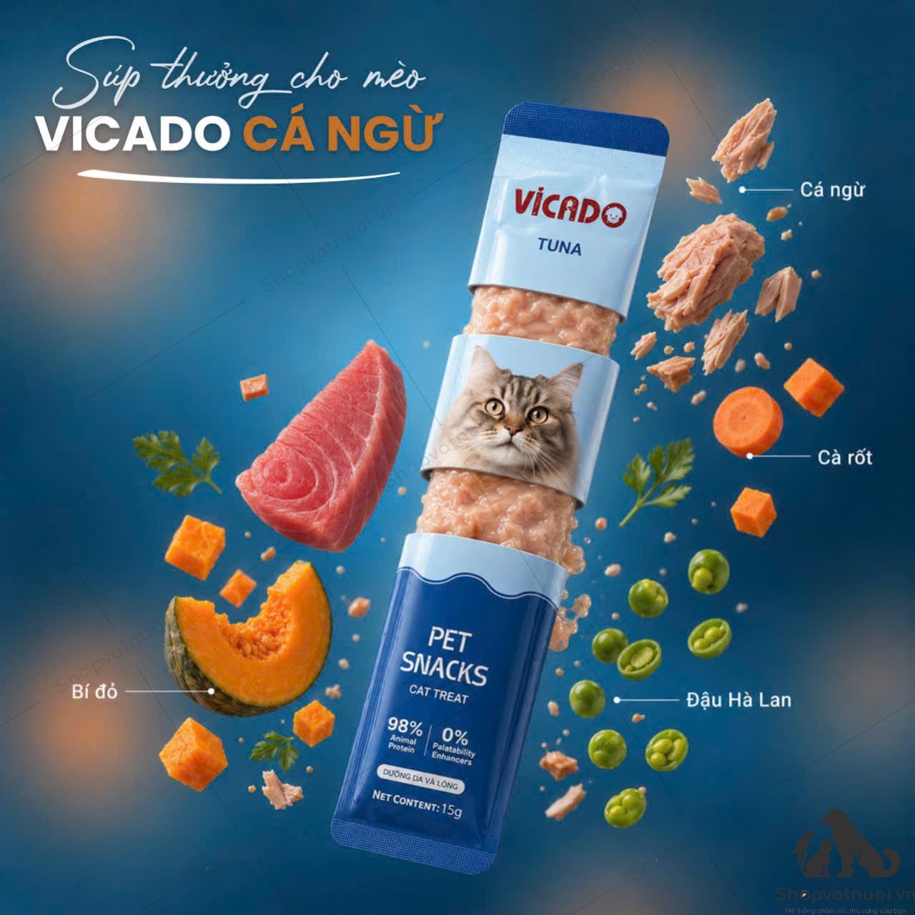 Súp Thưởng Chó Mèo Pet Snacks Vicado 15g - Ảnh 7