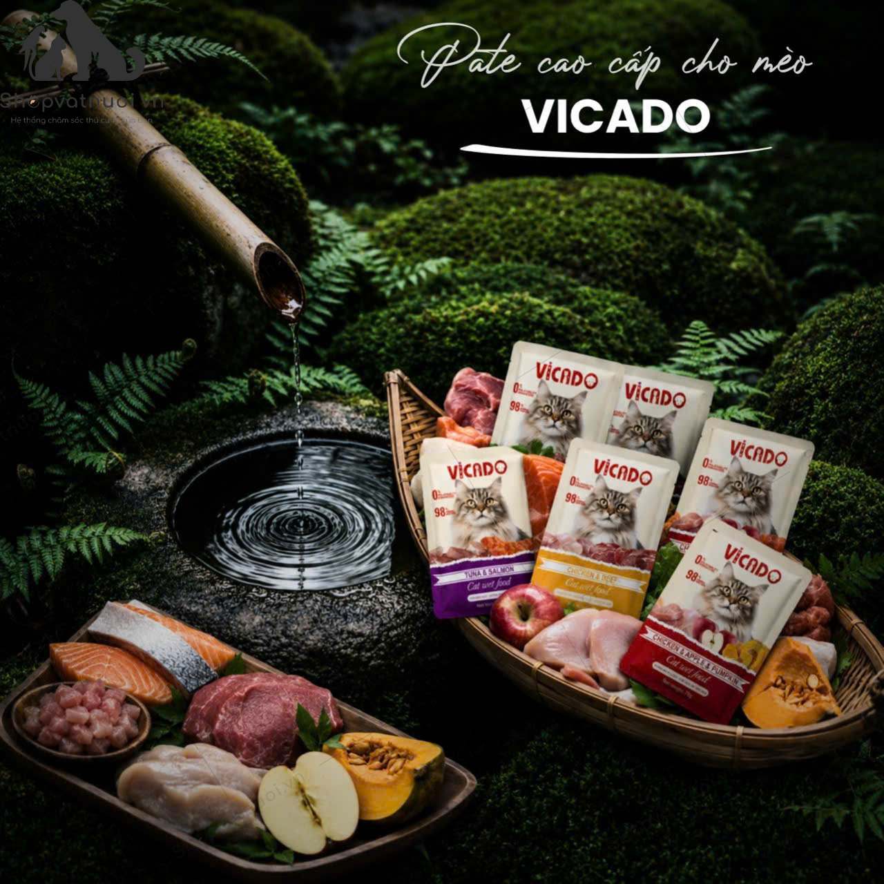Thức Ăn Ướt Cho Mèo Pate Vicado Cat Wet Food 70g - Ảnh 3